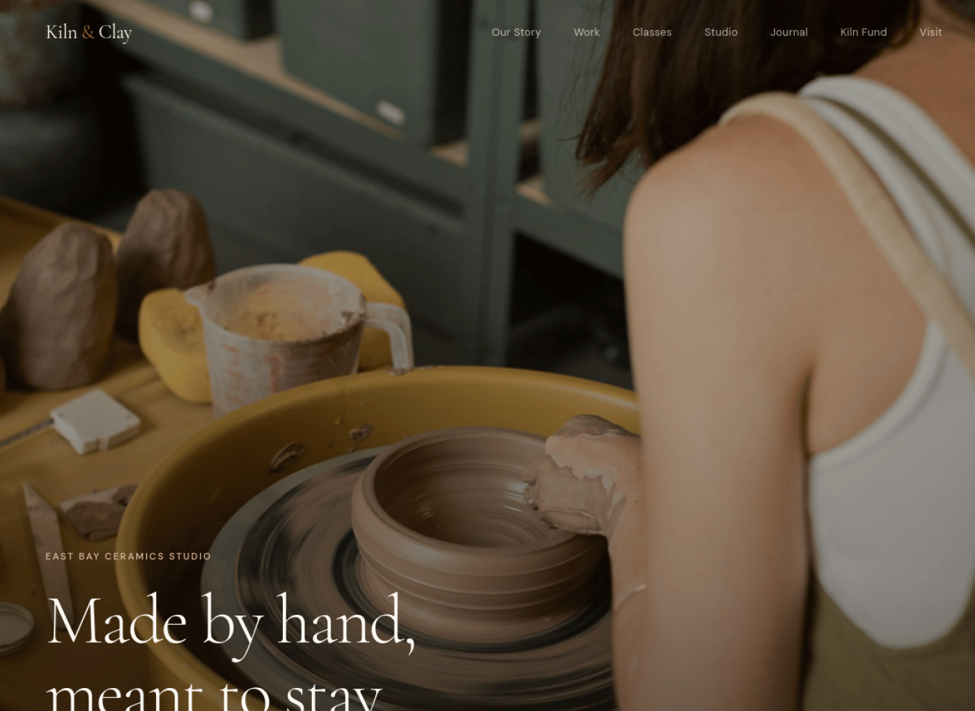 Kiln & Clay homepage